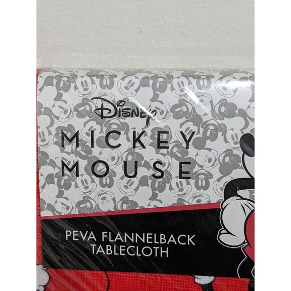 Disney | Dining | New Disney Mickey Mouse Peva Flannelback Tablecloth 7 ...